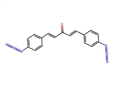 1,5-Bis(4-azidophenyl)penta-1,4-dien-3-one structure