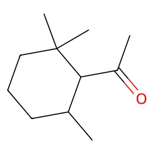 Ethanone, 1-((1R,6R)-2,2,6-trimethylcyclohexyl)-, rel- structure