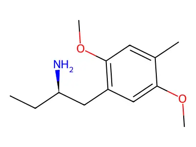 1-(2,5-二甲氧基-4-甲基苯基)丁-2-胺 structure