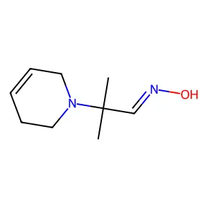 N-[2-(3,6-Dihydro-2H-pyridin-1-YL)-2-methyl-propylidene]hydroxylamine structure