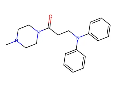 Piperazine, 1-(3-(diphenylamino)propionyl)-4-methyl- structure