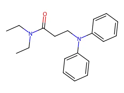 Propanamide, N,N-diethyl-3-(diphenylamino)- structure