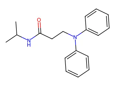 Propionamide, 3-(diphenylamino)-N-isopropyl- structure