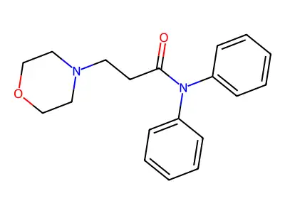 4-Morpholinepropionamide, N,N-diphenyl- structure
