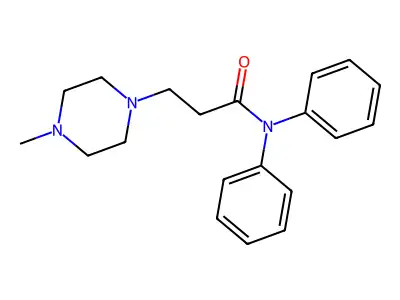 1-Piperazinepropionamide, N,N-diphenyl-4-methyl- structure