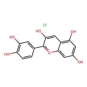 Cyanidin Chloride structure