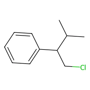 (1-Chloro-3-methylbutan-2-yl)benzene structure
