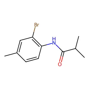 N-(2-bromo-4-methylphenyl)-2-methylpropanamide structure