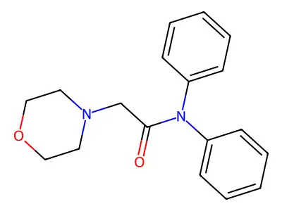 4-Morpholineacetamide, N,N-diphenyl- structure