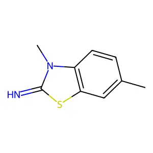3,6-Dimethyl-3H-benzothiazol-2-ylideneamine structure