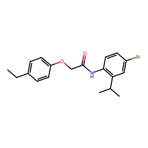 N-(4-Bromo-2-isopropylphenyl)-2-(4-ethylphenoxy)acetamide structure