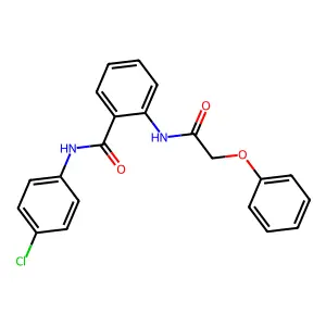N-(4-chlorophenyl)-2-[(2-phenoxyacetyl)amino]benzamide structure