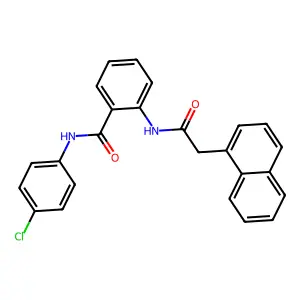N-(4-chlorophenyl)-2-[(2-naphthalen-1-ylacetyl)amino]benzamide structure