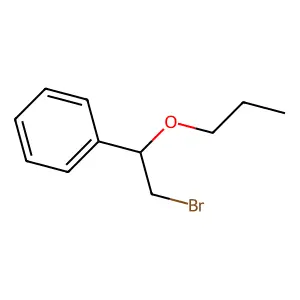 Ether, alpha-(bromomethyl)benzyl propyl structure