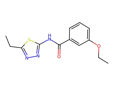 3-ethoxy-N-(5-ethyl-1,3,4-thiadiazol-2-yl)benzamide structure