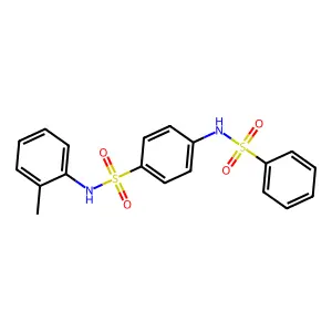 4-(benzenesulfonamido)-N-(2-methylphenyl)benzenesulfonamide structure