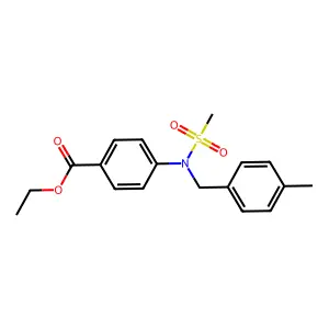 Ethyl 4-[(4-methylbenzyl)(methylsulfonyl)amino]benzoate structure