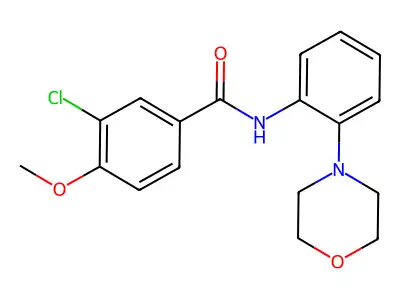 3-chloro-4-methoxy-N-(2-morpholin-4-ylphenyl)benzamide structure