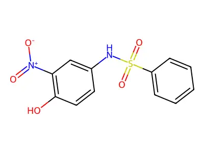 N-[3-(methylsulfanyl)phenyl]benzenesulfonamide structure