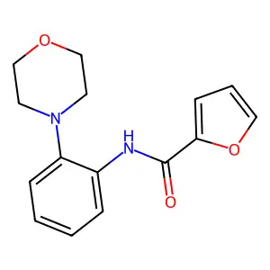 N-[2-(morpholin-4-yl)phenyl]furan-2-carboxamide structure