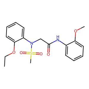 2-(2-ethoxy-N-methylsulfonylanilino)-N-(2-methoxyphenyl)acetamide structure