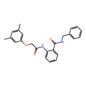 N-benzyl-2-[[2-(3,5-dimethylphenoxy)acetyl]amino]benzamide structure