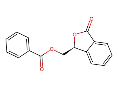 1(3H)-Isobenzofuranone, 3-[(benzoyloxy)methyl]-, (3S)- structure