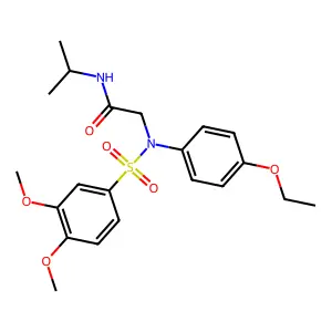 2-(N-(3,4-dimethoxyphenyl)sulfonyl-4-ethoxyanilino)-N-propan-2-ylacetamide structure