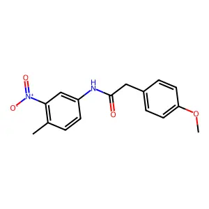 2-(4-methoxyphenyl)-N-(4-methyl-3-nitrophenyl)acetamide structure