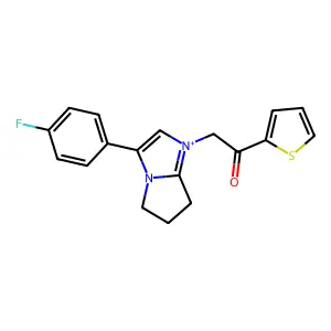 Ajmalinium, N-methyl-, iodide structure
