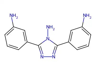 3,5-Bis(3-aminophenyl)-4H-1,2,4-triazol-4-amine structure