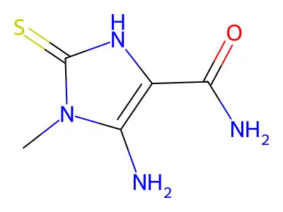 5-Amino-2-Mercapto-1-Methyl-1H-Imidazole-4-Carboxamide structure