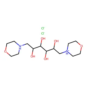 Mannitol, 1,6-dimorpholino-, D-, dihydrochloride structure