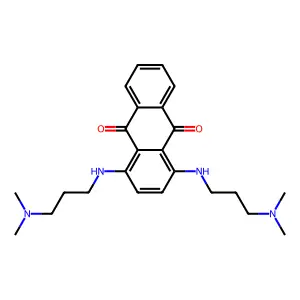 9,10-Anthracenedione, 1,4-bis((3-(dimethylamino)propyl)amino)- structure