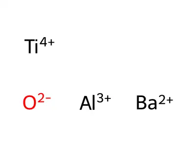 Aluminium barium titanium oxide structure