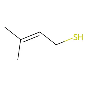 3-甲基-2-丁烯-1-硫醇 structure