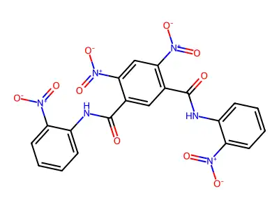 1,3-Benzenedicarboxamide, 4,6-dinitro-N,N'-bis(2-nitrophenyl)- structure
