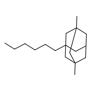 1,3-Dimethyl-5-n-hexyladamantane structure