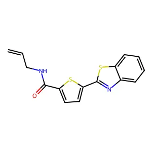 5-(1,3-benzothiazol-2-yl)-N-prop-2-enylthiophene-2-carboxamide structure