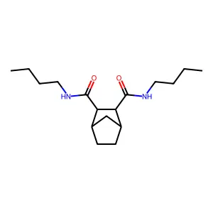 2-N,3-N-dibutylbicyclo[2.2.1]heptane-2,3-dicarboxamide structure