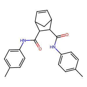 2-N,3-N-bis(4-methylphenyl)bicyclo[2.2.1]hept-5-ene-2,3-dicarboxamide structure