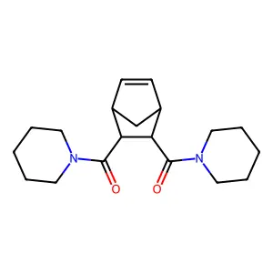 [3-(Piperidine-1-carbonyl)-2-bicyclo[2.2.1]hept-5-enyl]-piperidin-1-ylmethanone structure