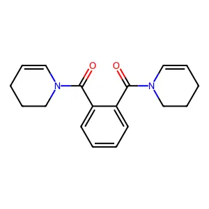 Pyridine, 1,1'-(1,2-phenylenedicarbonyl)bis(1,2,3,4-tetrahydro- structure