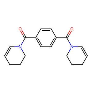 Pyridine, 1,1'-(1,4-phenylenedicarbonyl)bis(1,2,3,4-tetrahydro- structure
