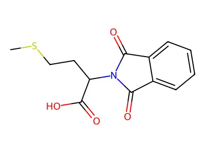(S)-2-(1,3-Dioxoisoindolin-2-yl)-4-(methylthio)butanoic acid structure