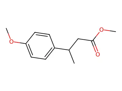 Methyl 3-(4-methoxyphenyl)butanoate structure