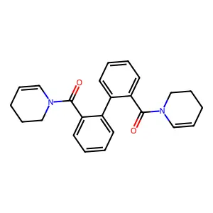 Pyridine, 1,1'-((1,1'-biphenyl)-2,2'diyldicarbonyl)bis(1,2,3,4-tetrahydro- structure