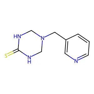 5-(3-Pyridinylmethyl)-1,3,5-triazinane-2-thione structure