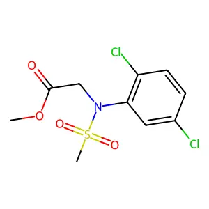 methyl N-(2,5-dichlorophenyl)-N-(methylsulfonyl)glycinate structure