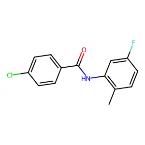 4-chloro-N-(5-fluoro-2-methylphenyl)benzamide structure